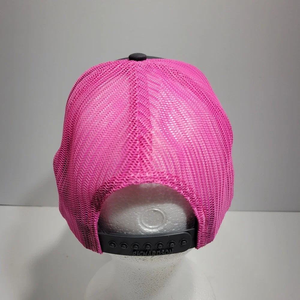 Little Pinkies Baked Goods Coffee Richardson Trucker Hat Cap Womens Pink Black
